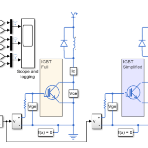 شبیه سازی مدل رفتاری IGBT matlab