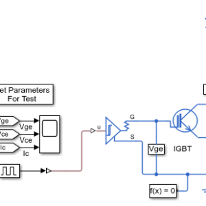 شبیه سازی ویژگی‌های تلفات IGBT matlab